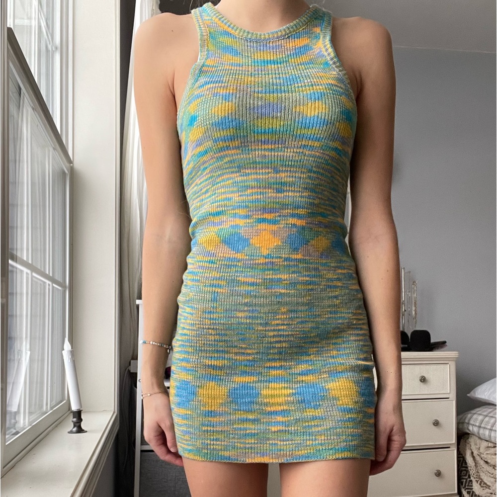 Vrg Girl Multi Color Mini Dress! Size xs